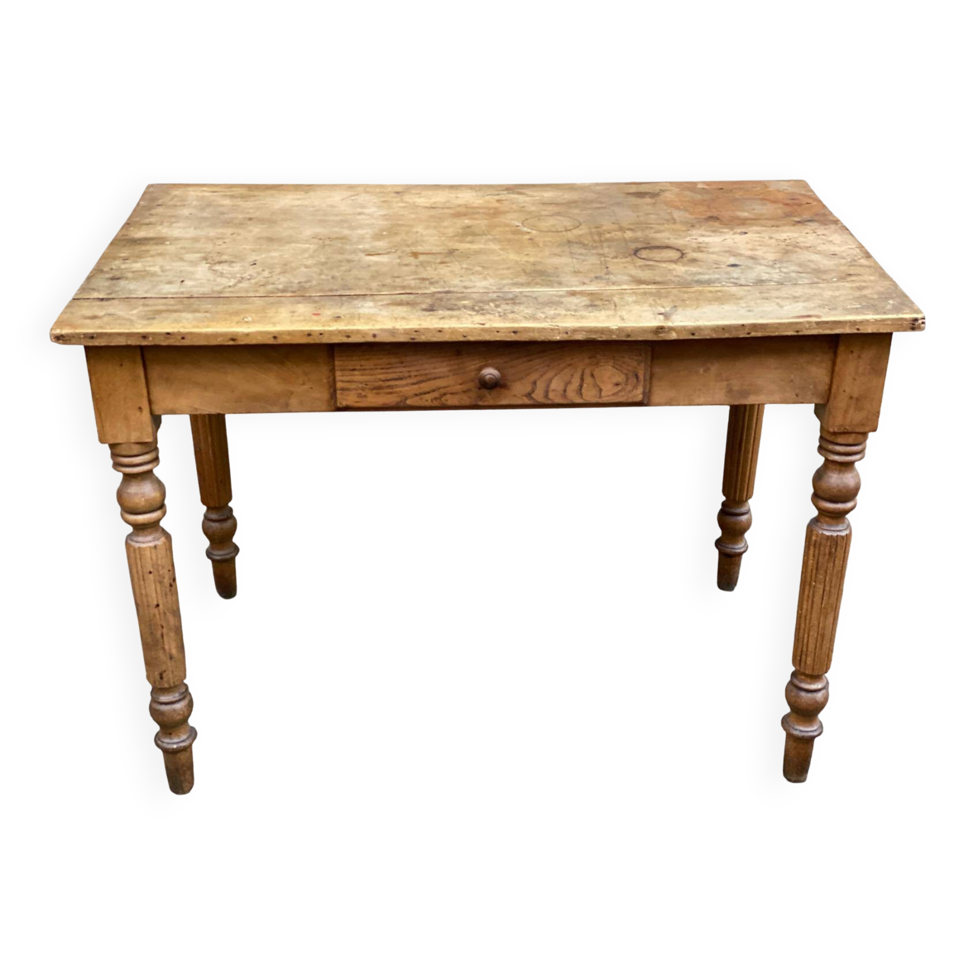 19th century Louis XVI solid wood desk