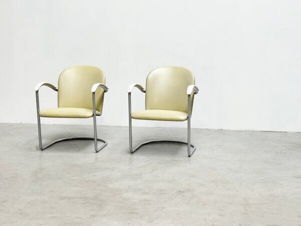 Paire de chaises longues modèle 414 par WH Gispen modèle 414