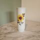 Sunflower vase in white porcelain Creidlitz Bavaria