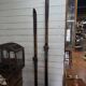 Pair of wooden skis from the 1940s