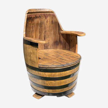 Fauteuil whisky barrel avec spinner