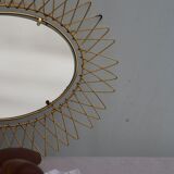 Gilded metal mirror