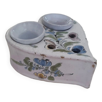 Nevers earthenware inkwell