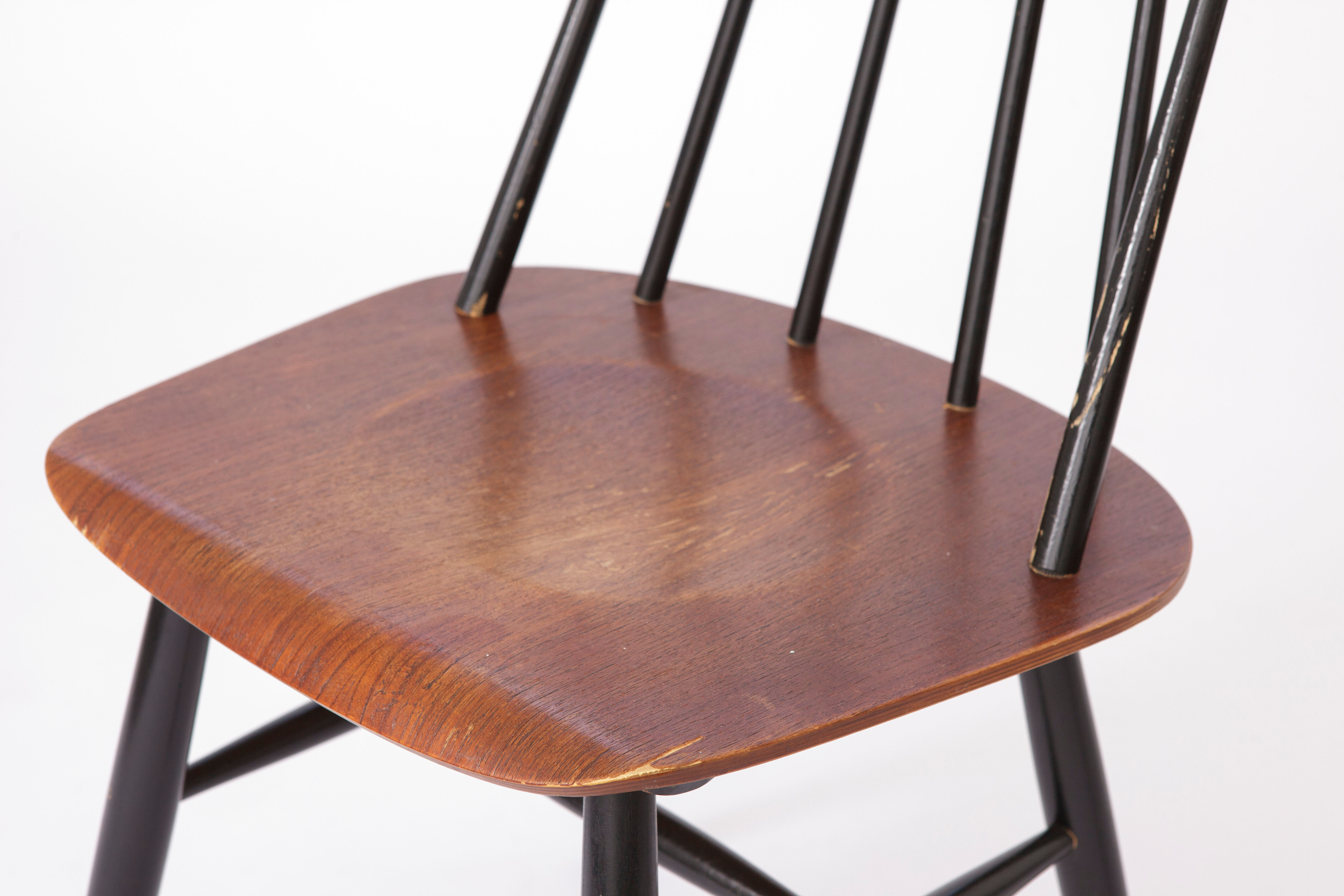 Pair vintage chairs ilmari tapiovaara for asko 1960s finland