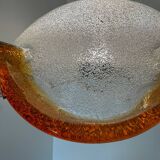 Murano glass flower pendant light from the 70s