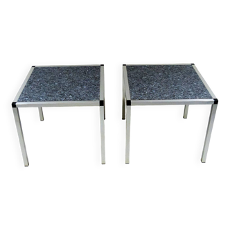 Granite side tables, 1970-80’s