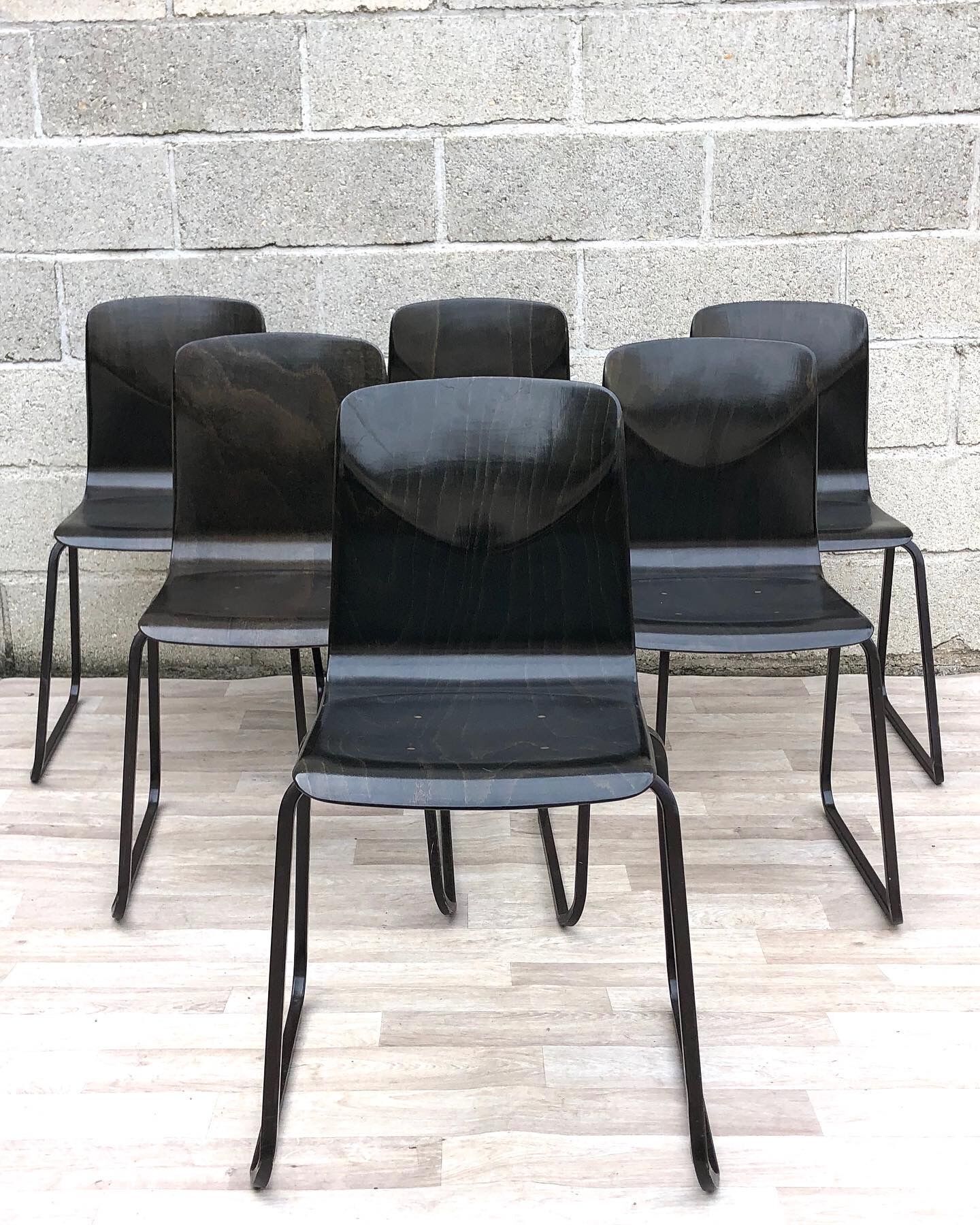 Lot of 6 vintage Galvanitas S23 chairs