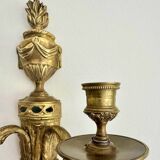 Pair of Mid-19th Century Napoleon III 2-Branch Gilt Bronze Candle Sconces