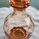 Pink glass carafe