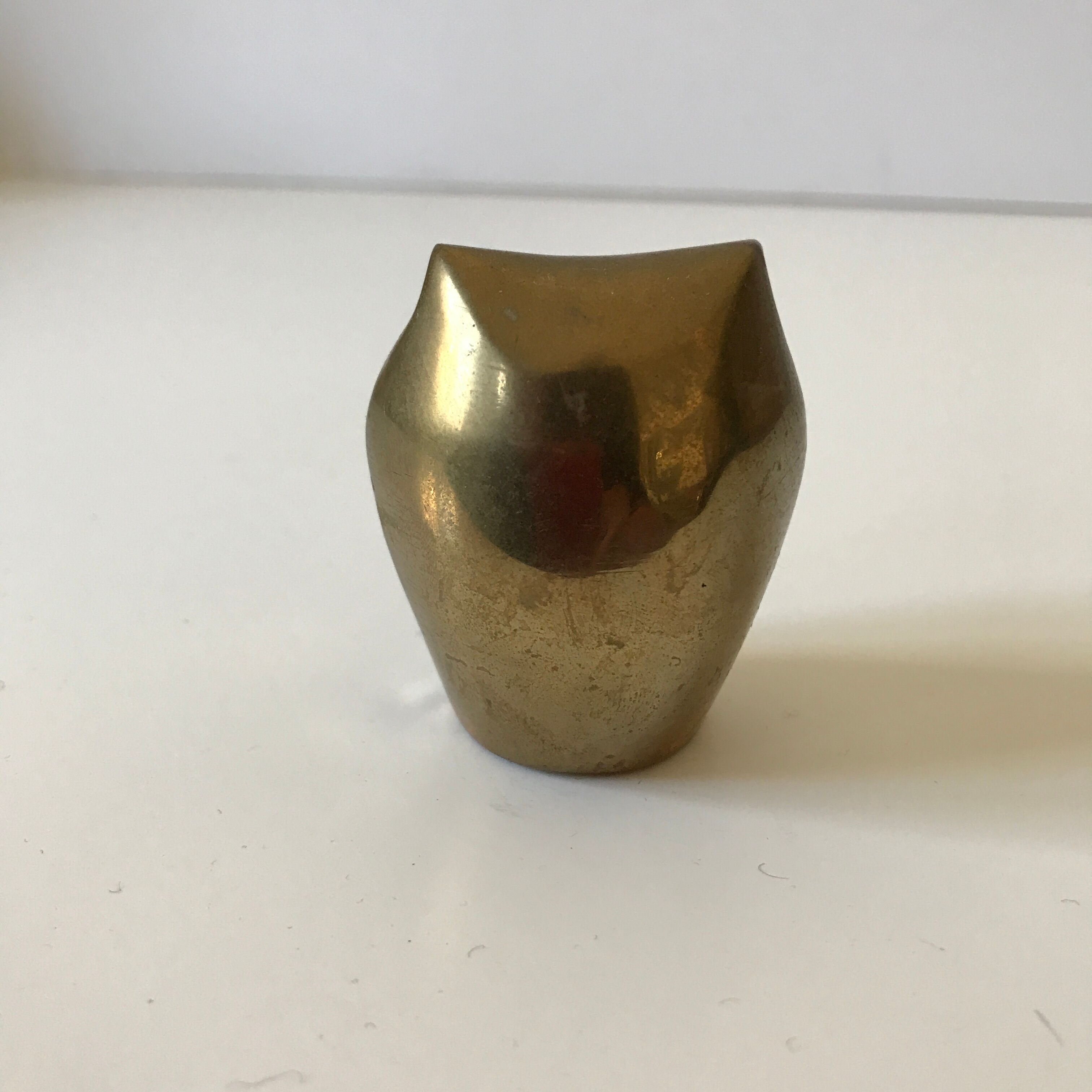 Vintage brass owl