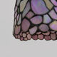 Tiffany pendant lamp in glass paste with floral decoration.