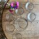 Vintage dessert service in clear glass