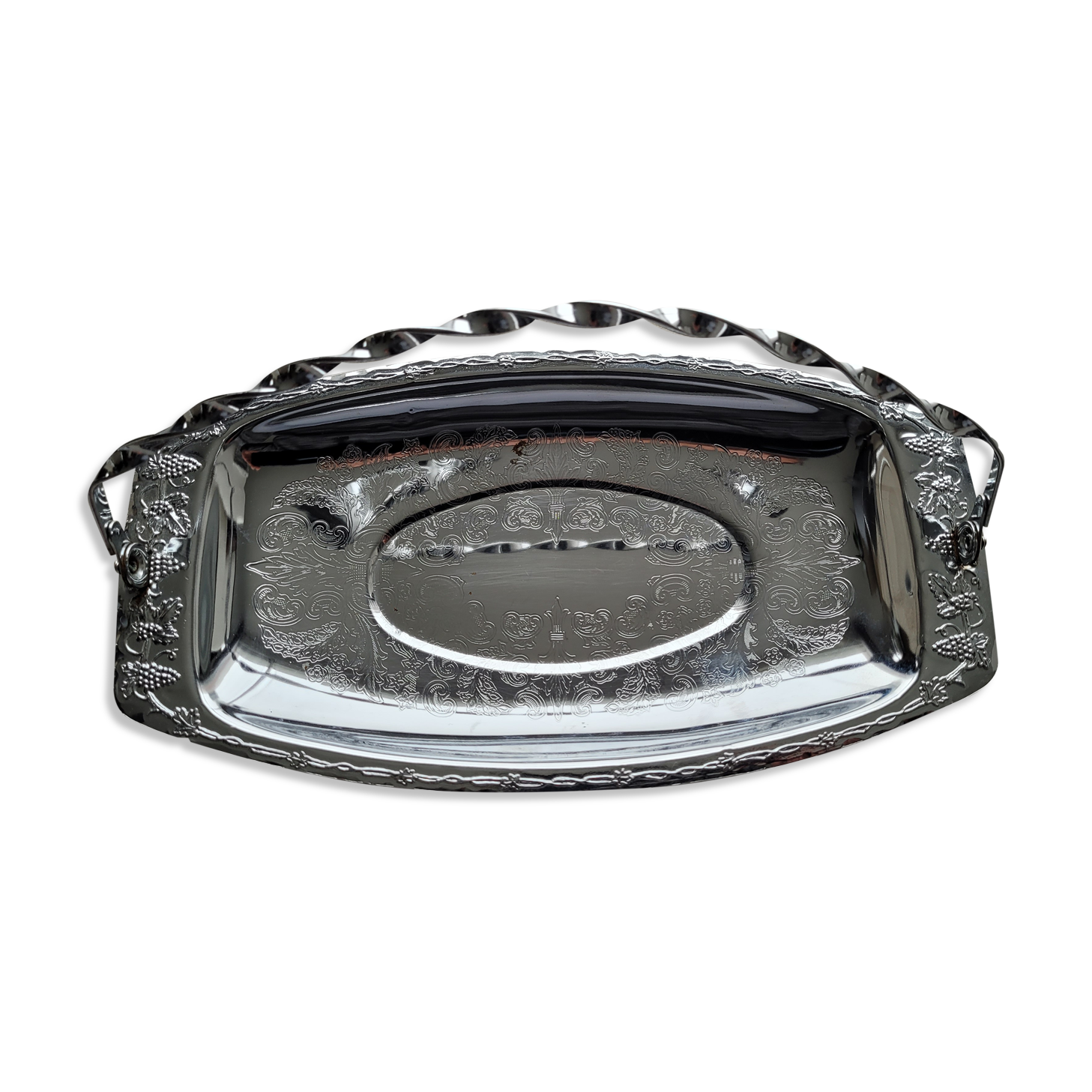 Stainless steel serving tray