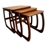 Teak nesting tables – Nathan Furniture, UK