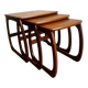 Teak nesting tables – Nathan Furniture, UK