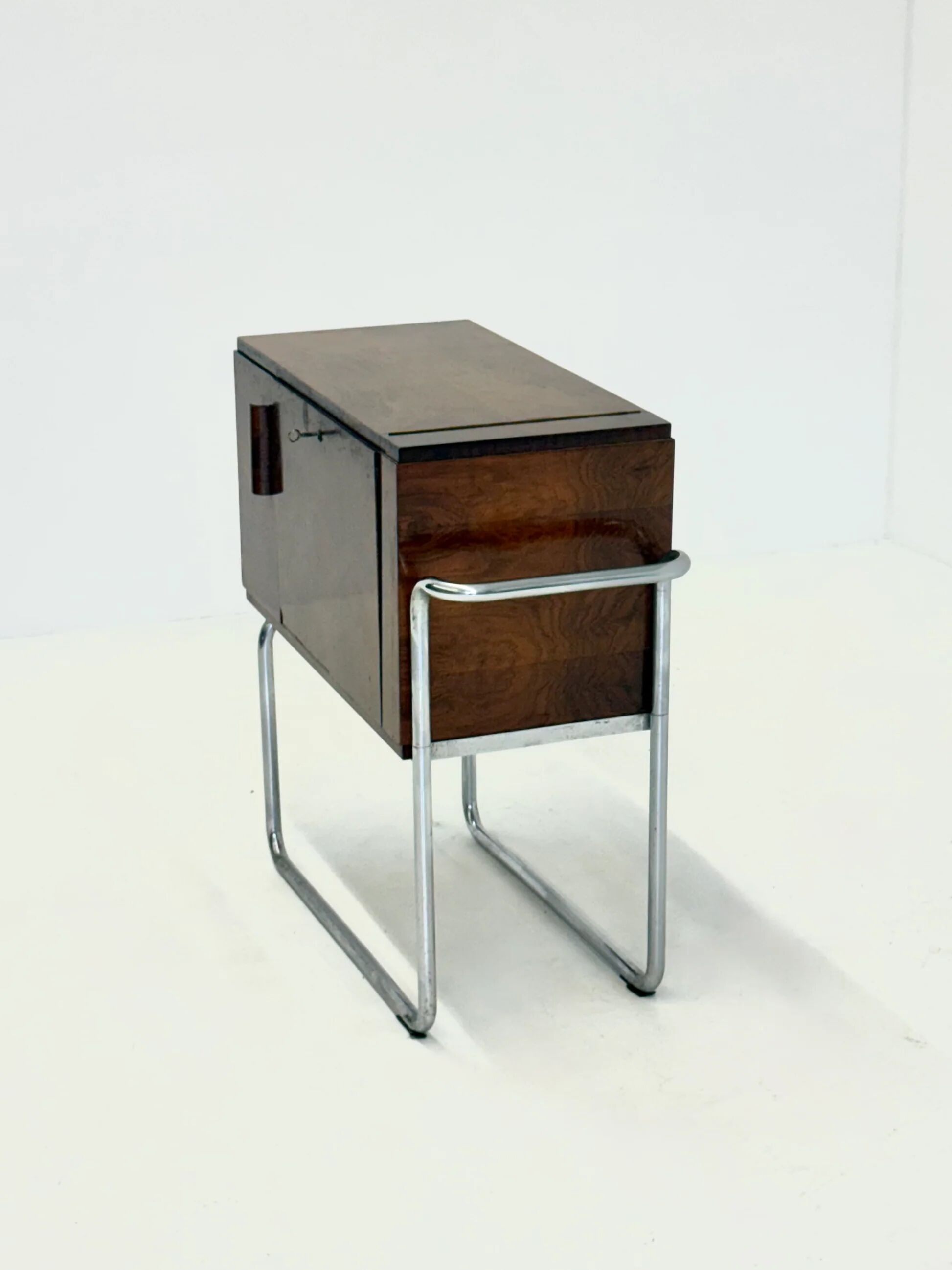 Italian walnut bar cabinet by Cova Milano