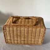 Old rattan basket