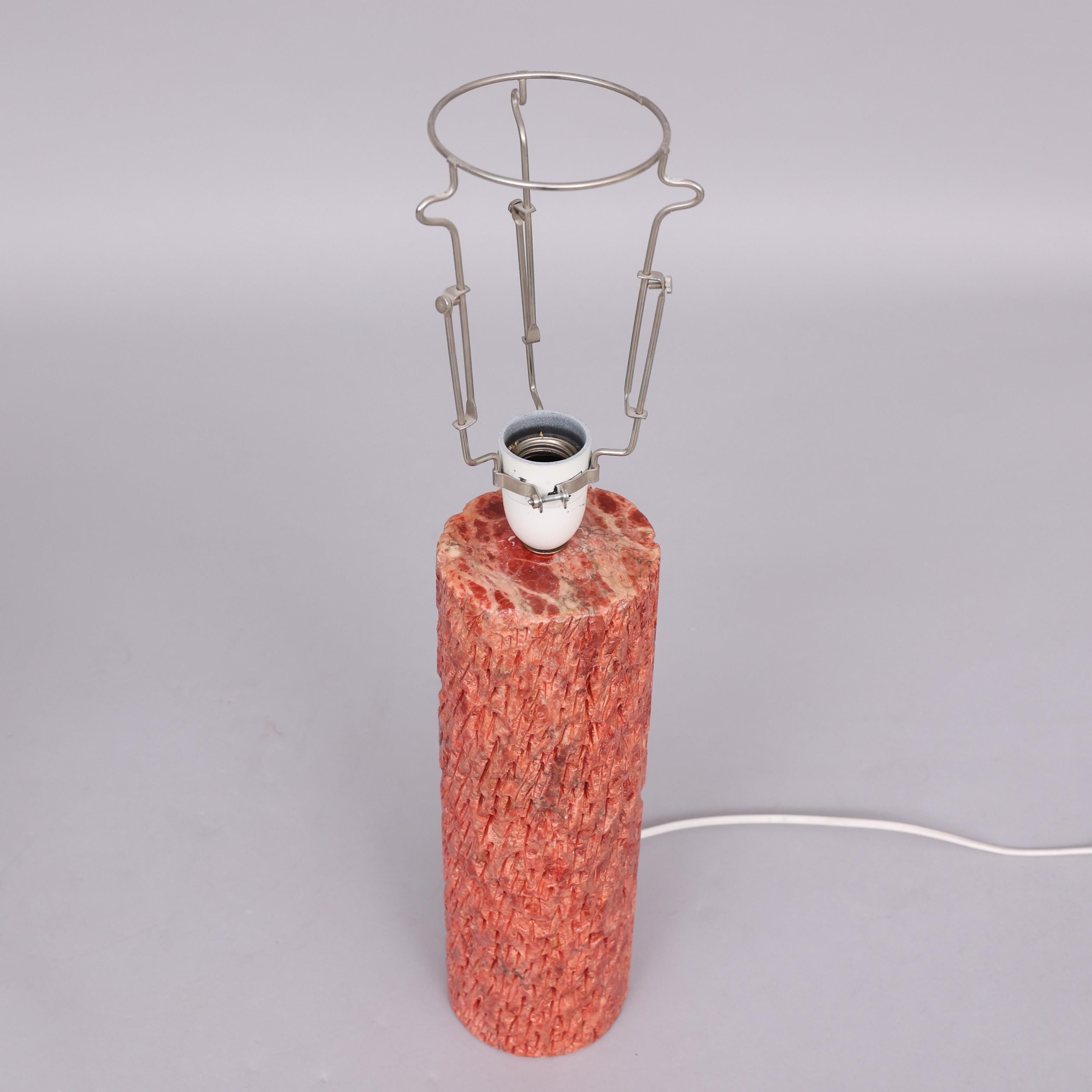 Textured sculpted table lamp Anonymous, Italy, 1950