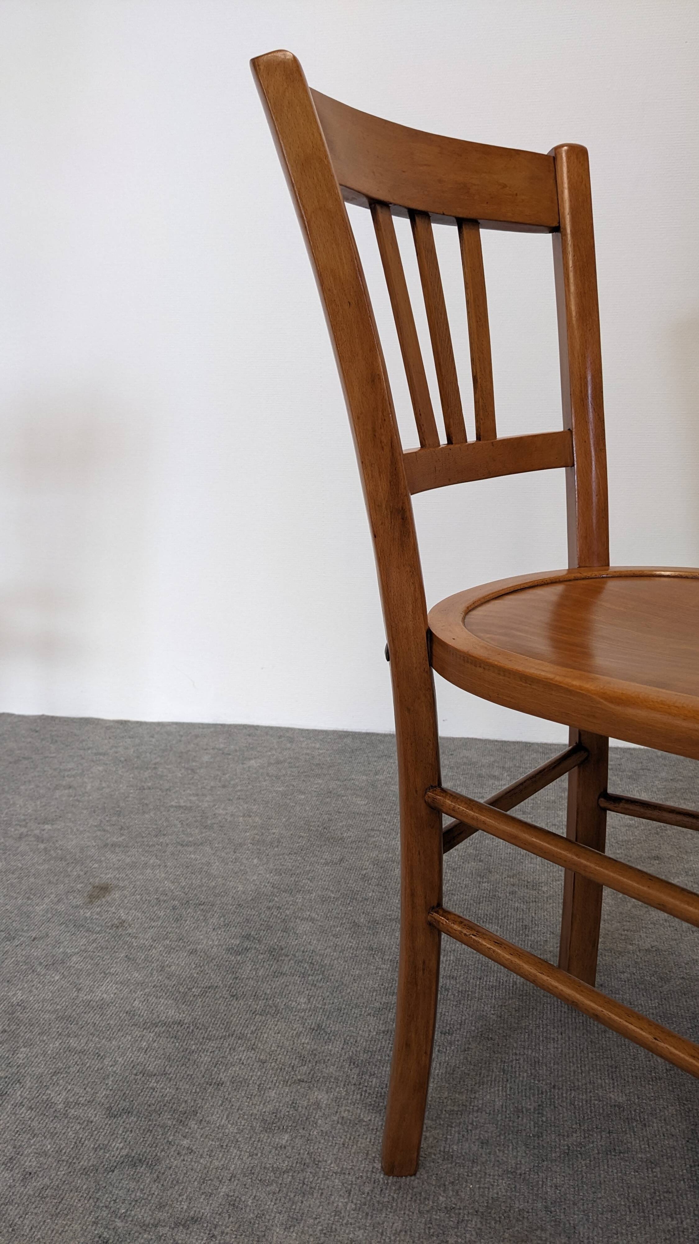 Set of 6 bistro chairs by Luterma, 50s/60s
