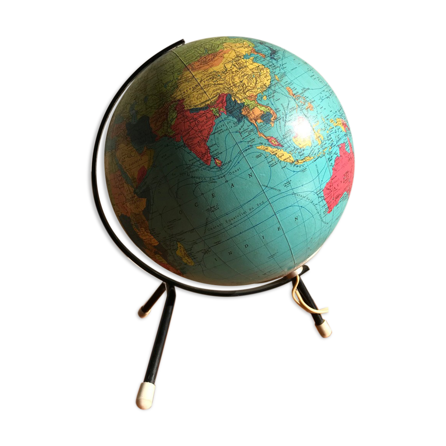 Luminous globe of Cartes Taride editions - 1960s