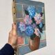 Geranium bouquet painting