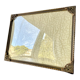 Metal frame in gold colored brass