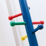 Vintage 1980s coat rack in the shape of a pencil - Pierre Sala style - Memphis Pop Art design - 80s 90s