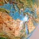 Globe in bright relief Rico Italy vintage 60s-70s