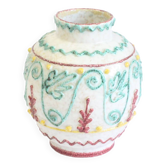 Vase méditerranéen avec relief par Fratelli Fanciullacci, Italie