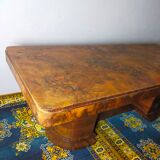 Art deco period table in walnut bramble