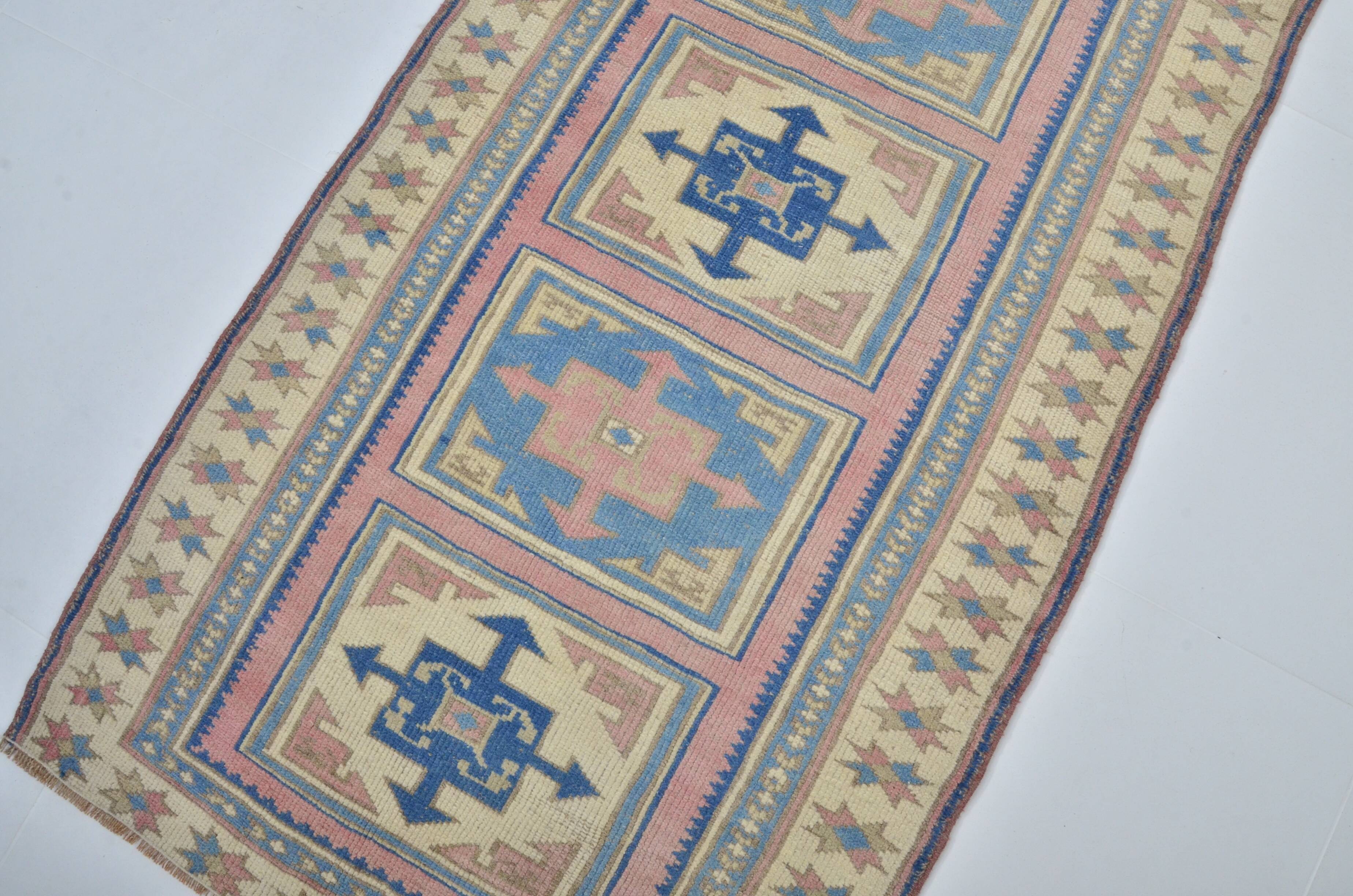Vintage Oushak Runner Rug sku 3540