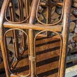 Rattan shelf bookcase