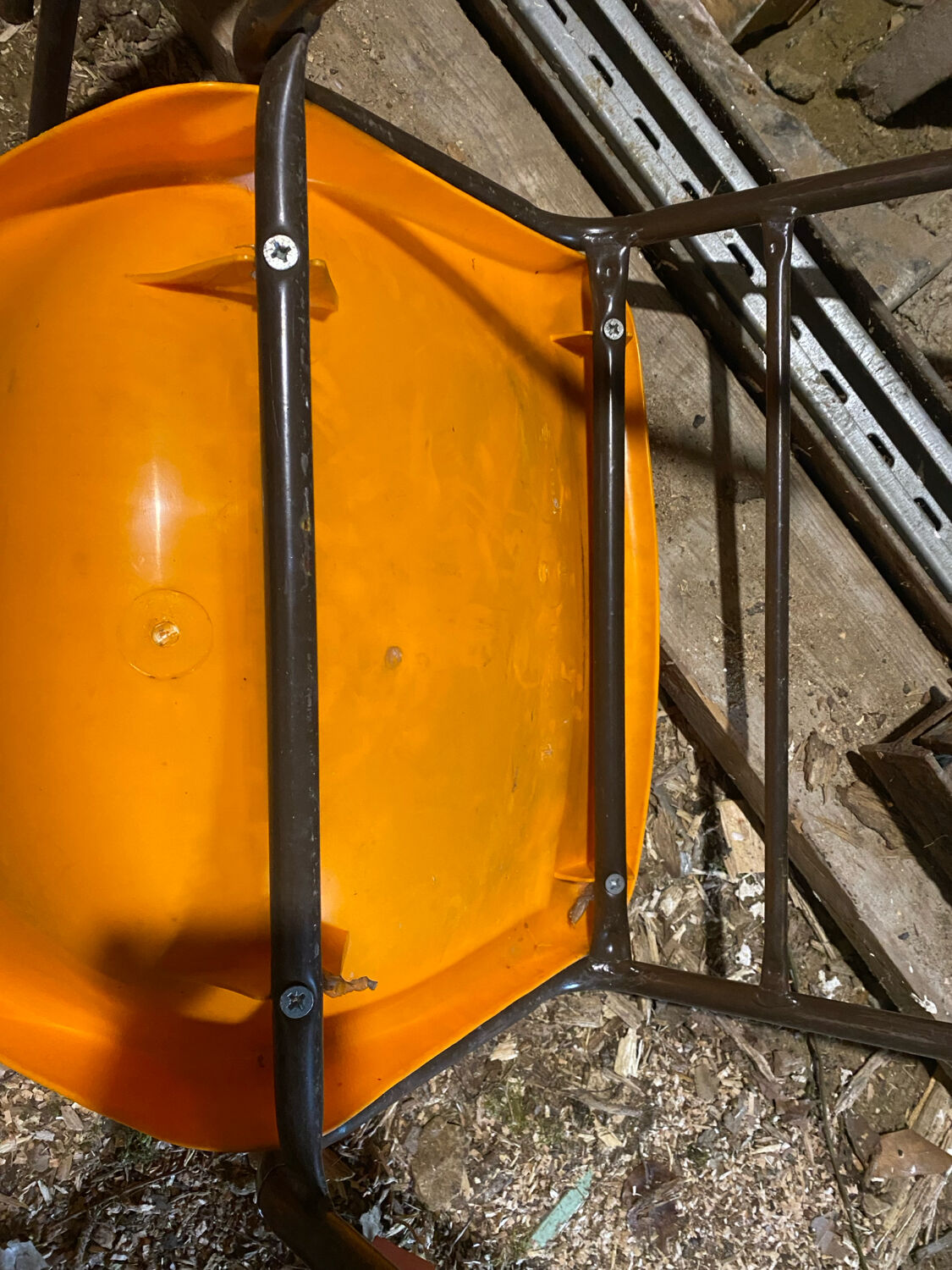 Chaises vintage orange
