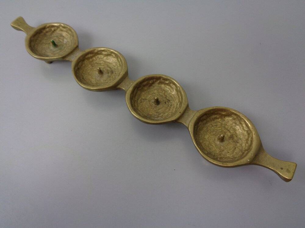 Brutalist Bronze Candleholder by Michael Harjes, 1960s