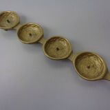 Brutalist Bronze Candleholder by Michael Harjes, 1960s