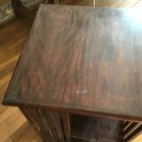 Mahogany revolving bookcase