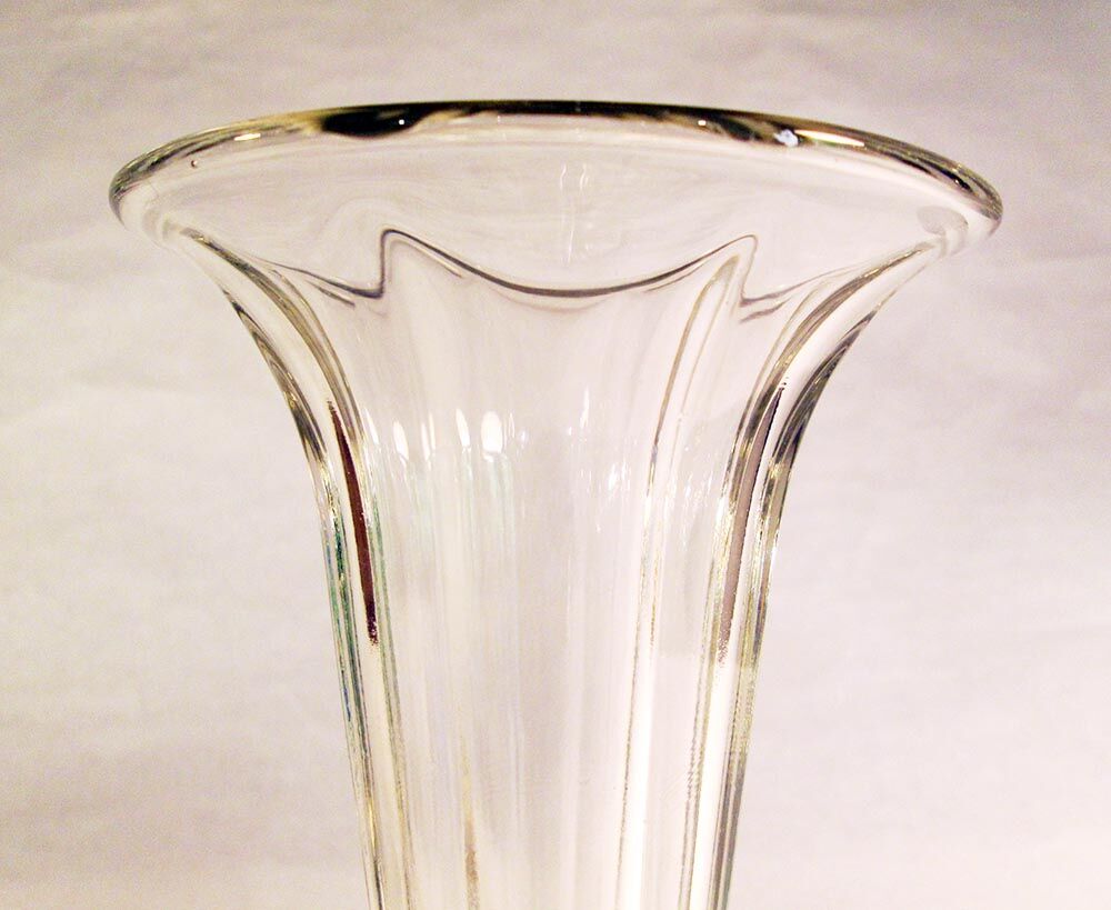Duo de vases en verre épais