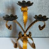 Chandelier wrought iron Art-popular with three arms old