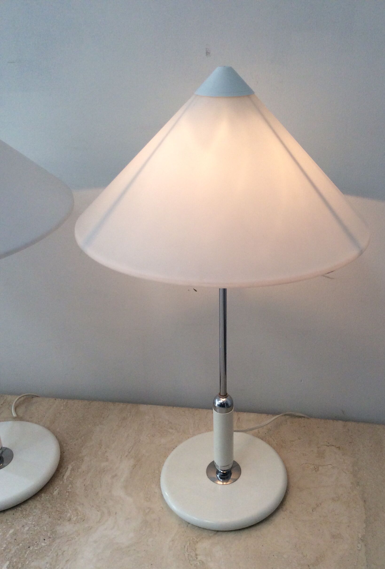 Pair of Aluminor lamps from the 70s