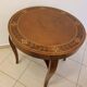 Table d'appoint ronde Art Déco peinte à la main, années 1930