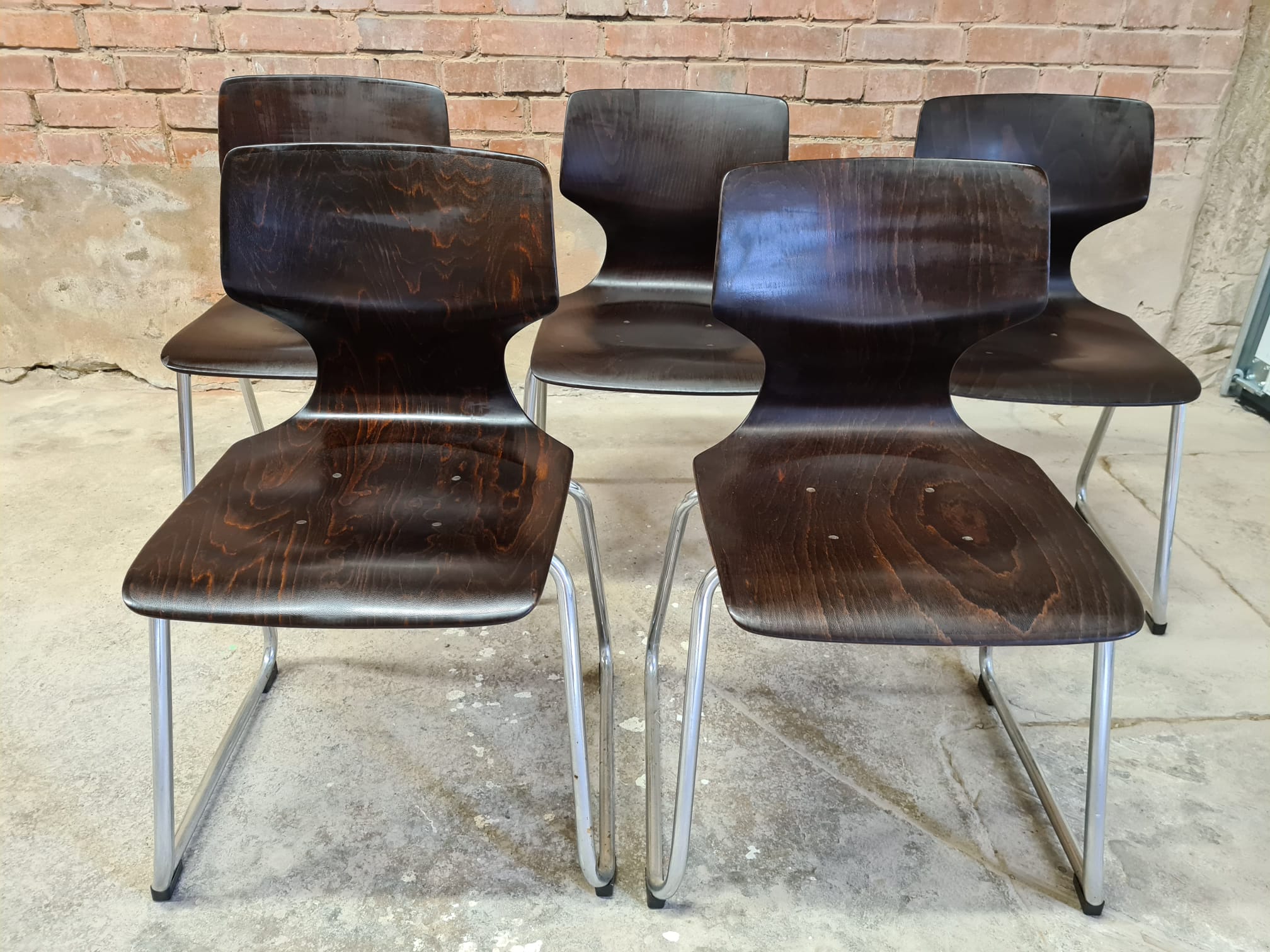Set of four Pagwood Flototto chairs