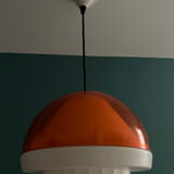 Suspension Space Age orange et blanche