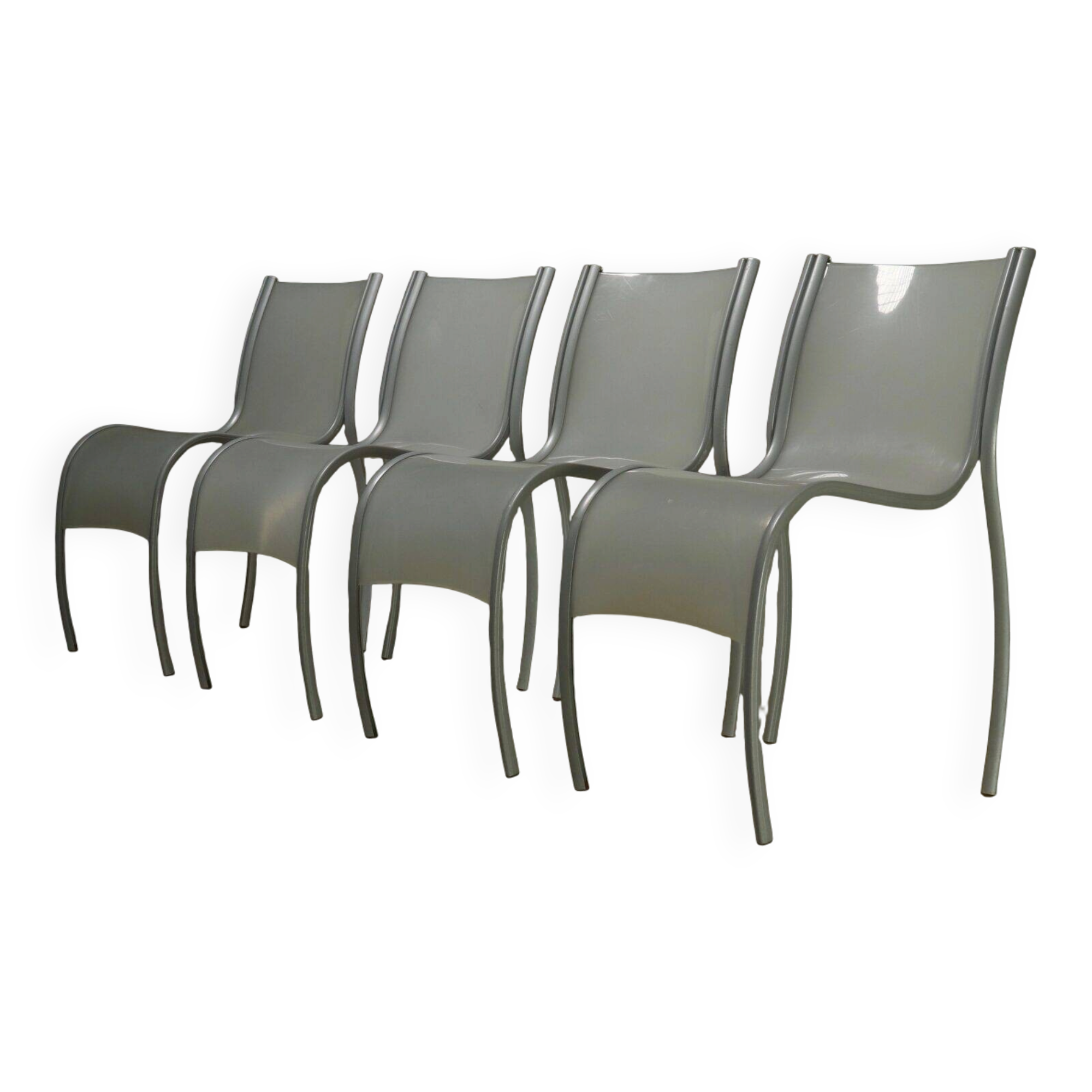 Set of 4 FPE chairs by Ron Arad for Kartell 1990s