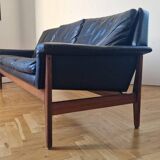 Midcentury Rare Leather Sofa Bovenkamp, Netherlands, 1960s
