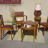 bridge armchair and 2 art deco chairs