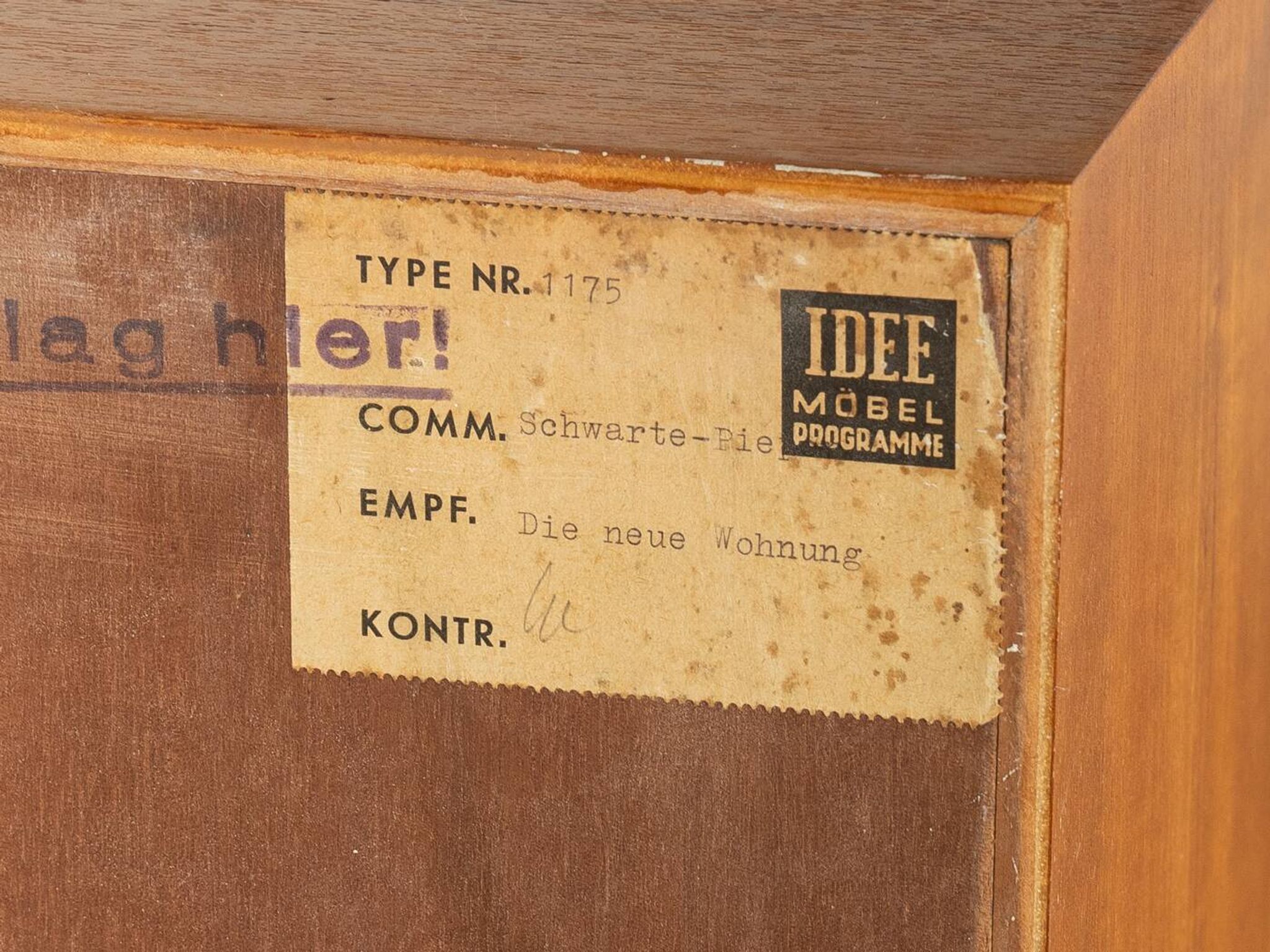 Mid-century chest of drawers from the 1950s by Oldenburger Möbelwerkstätten