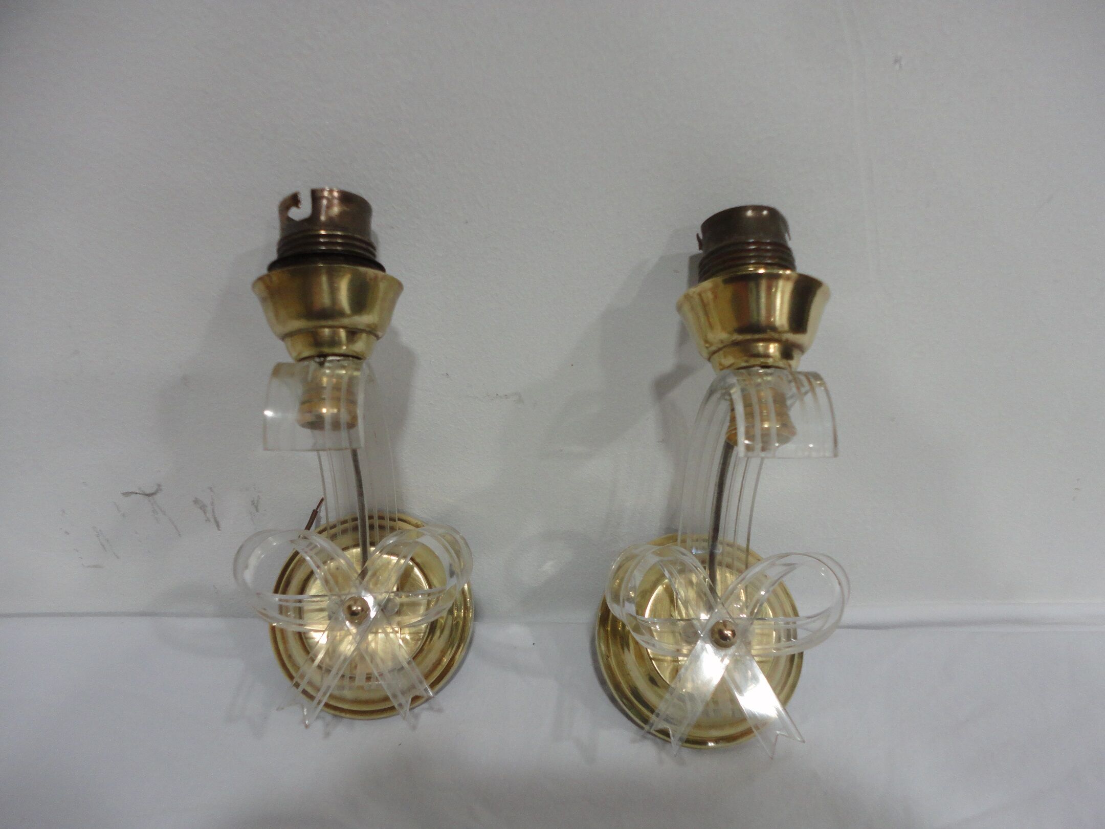 Pair of 60s vintage wall