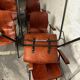 Set of 6 Airborne chairs in moulded plywood, 1950s.