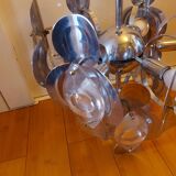 Vintage chandelier 70'S Oscar Torlasco , 9 lights