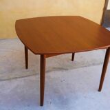 Scandinavian dining table extendable teak by Henry Walter Klein